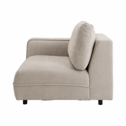 Canapés Modulables>Camif Chauffeuse avec accoudoir pour canapé modulable tissu Solenn - - Canapé angle gauche Ecru