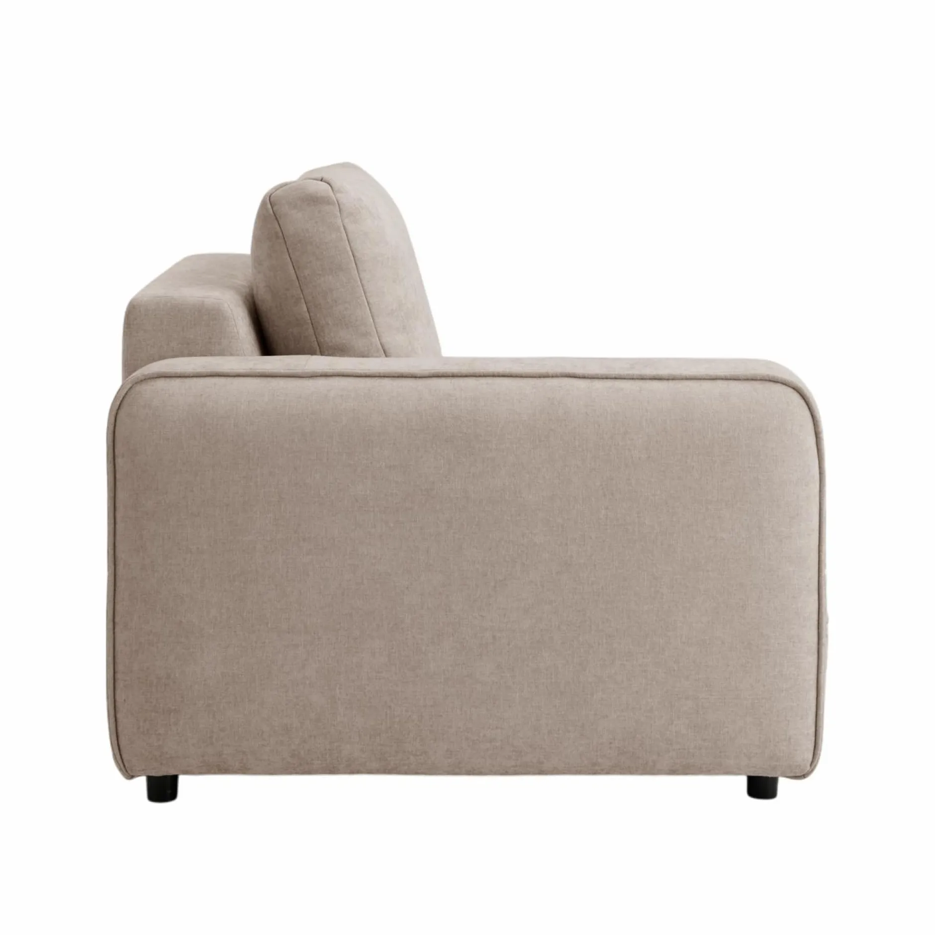 Canapés Modulables>Camif Chauffeuse avec accoudoir pour canapé modulable tissu Solenn - - Canapé angle gauche Grège