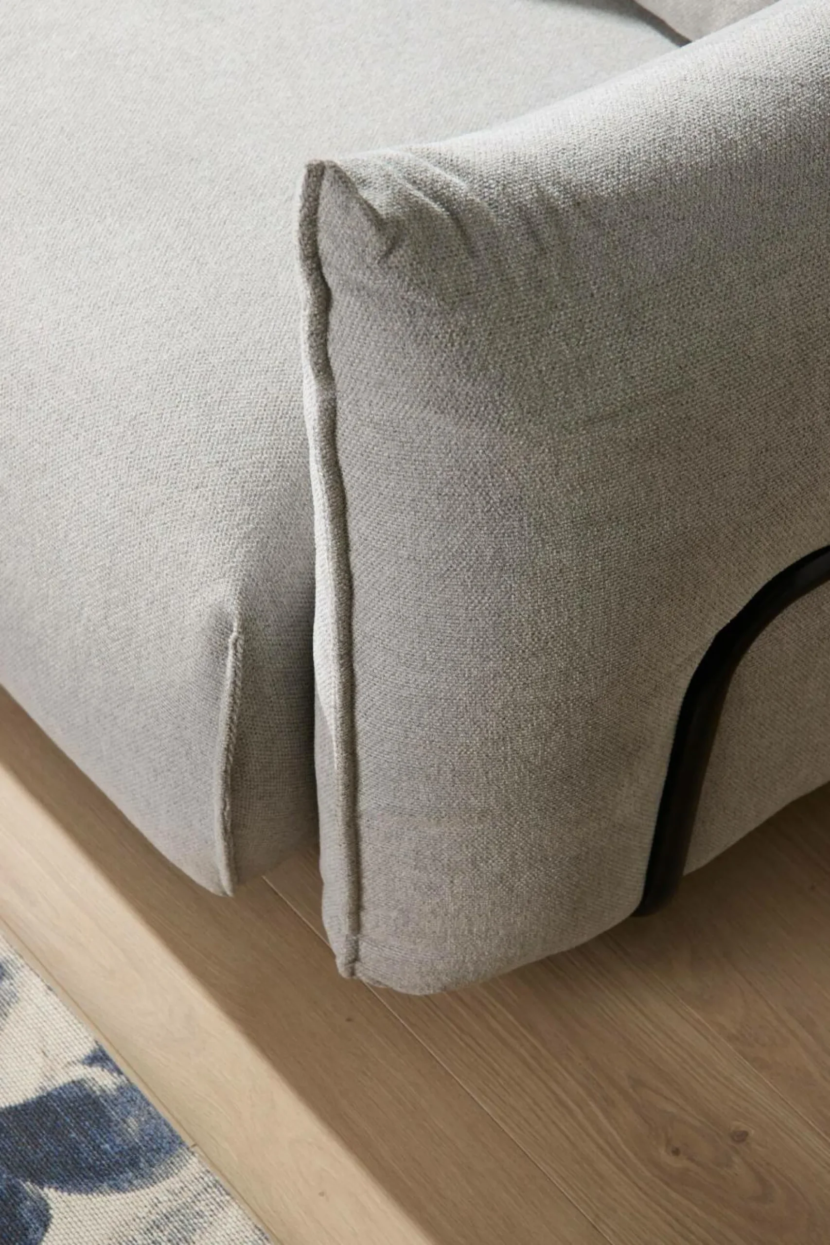 Canapés Modulables>Camif Chauffeuse avec accoudoir pour canapé modulable tissu Solal - - Gauche Gris