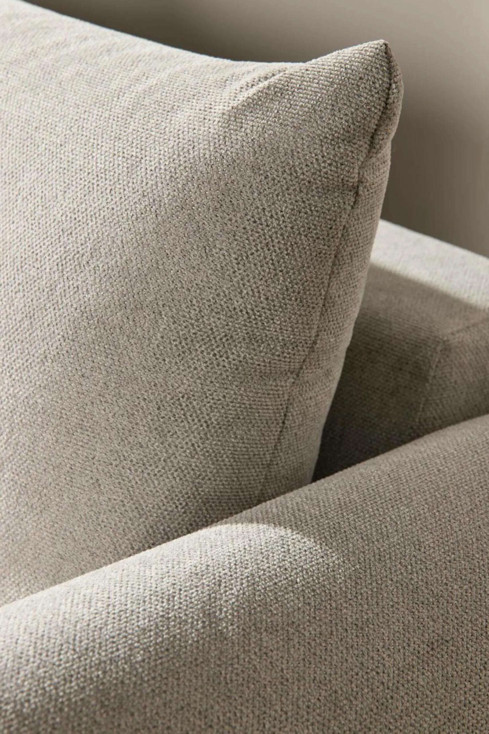 Canapés Modulables>Camif Chauffeuse avec accoudoir pour canapé modulable tissu Solal - - Gauche Gris