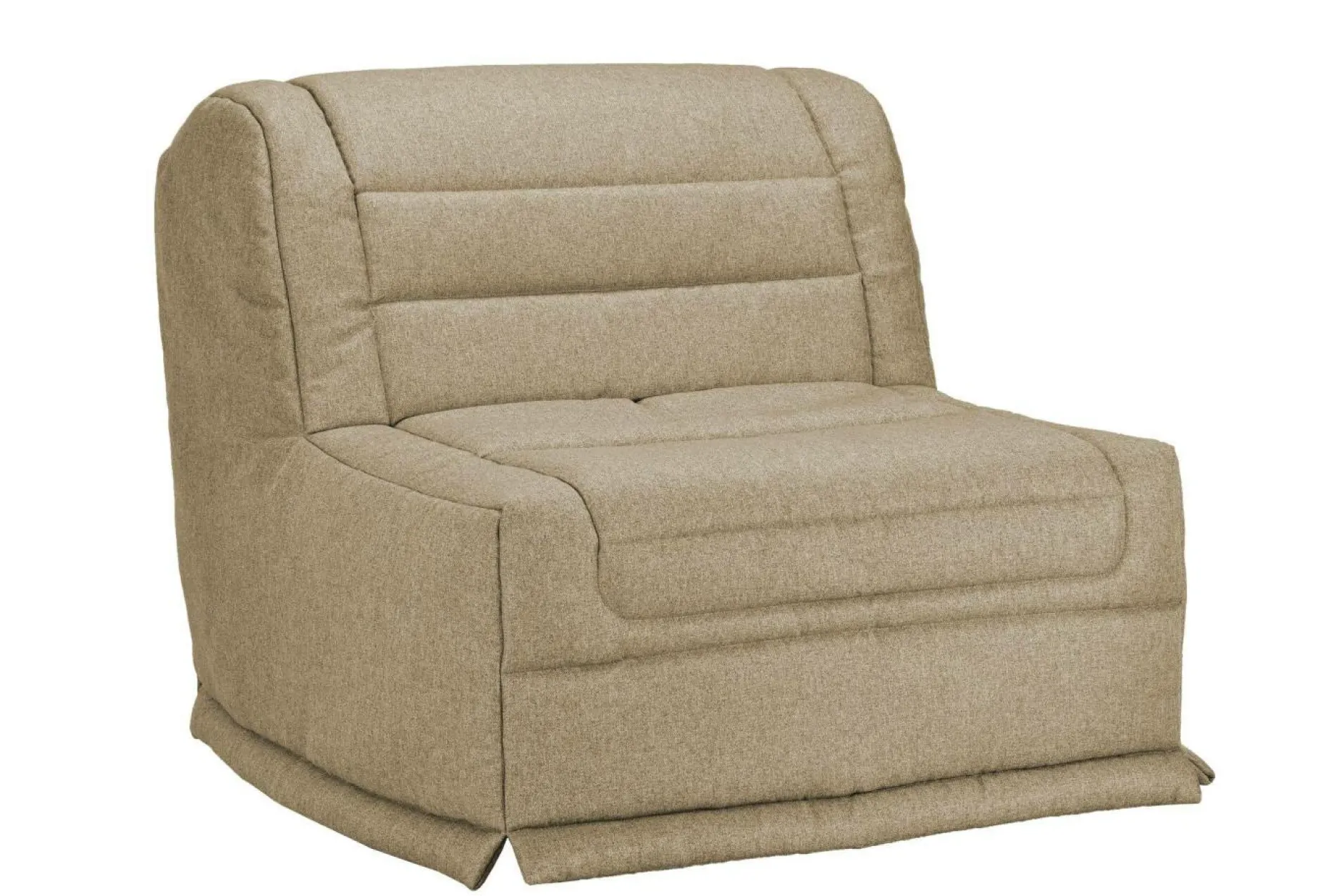 Bz>Camif Chauffeuse BZ tissu matelas 12 cm Grace - Sable