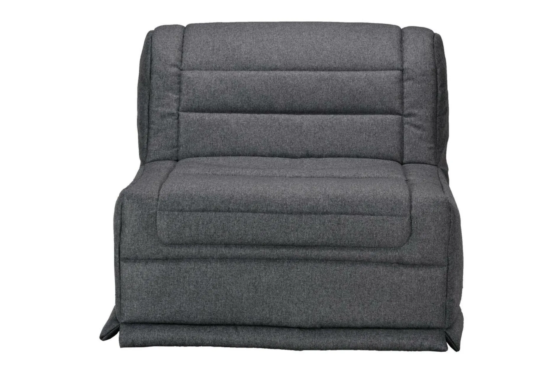 Bz>Camif Chauffeuse BZ tissu matelas 12 cm Grace - Gris Foncé