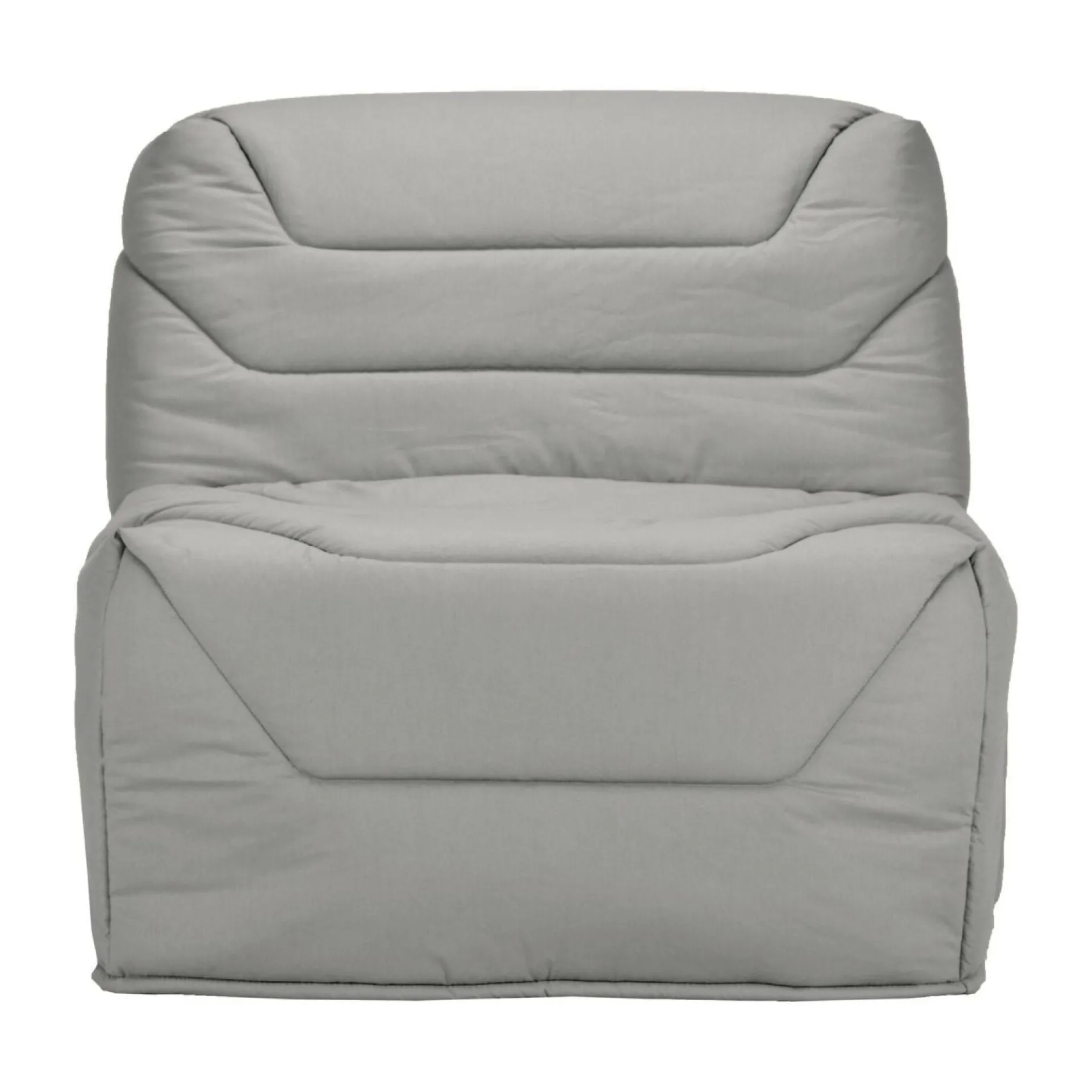 Bz>Camif Chauffeuse BZ tissu matelas 12 cm Gavroche - Gris