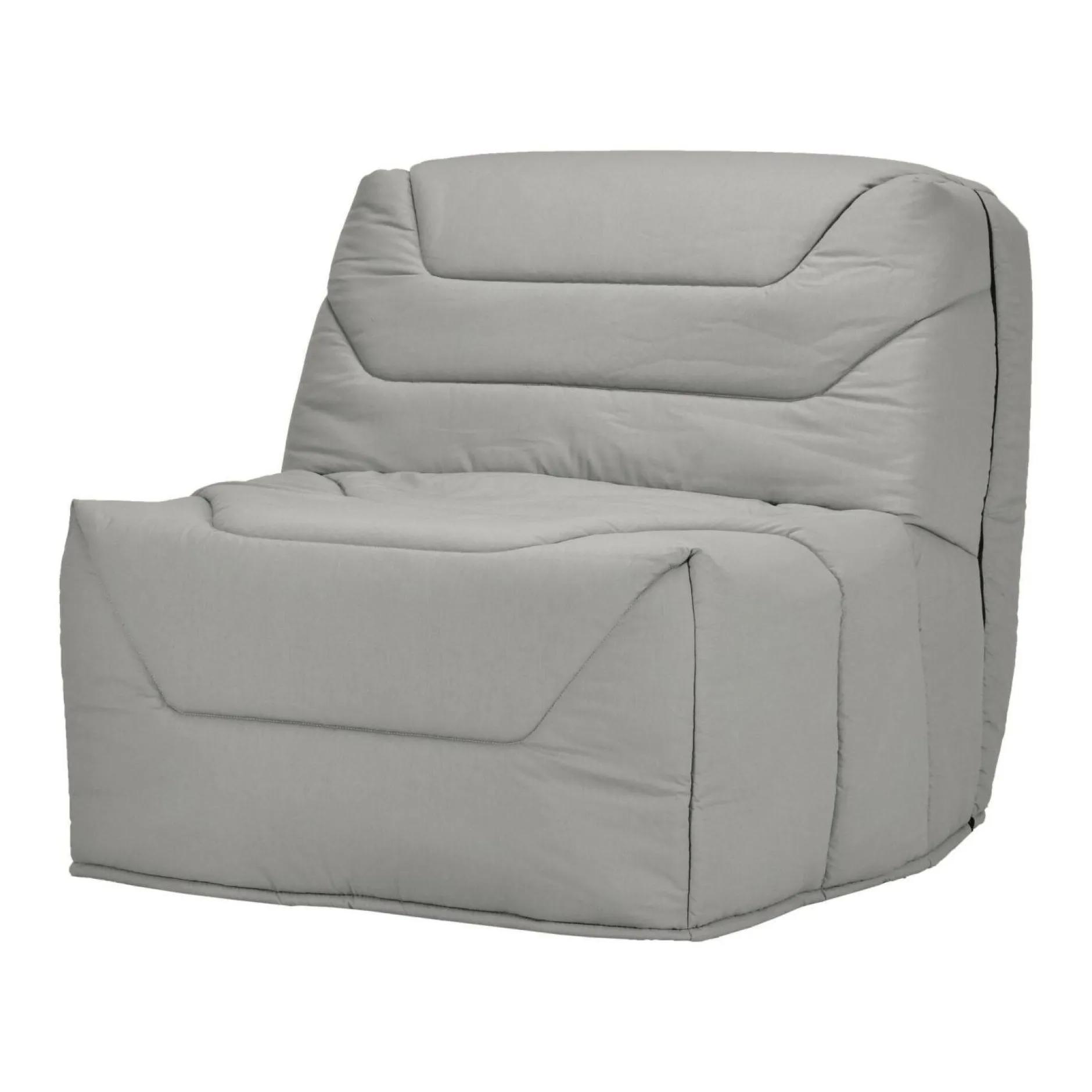 Bz>Camif Chauffeuse BZ tissu matelas 12 cm Gavroche - Gris