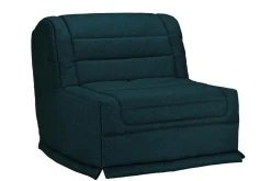 Bz>Camif Chauffeuse BZ tissu matelas 12 cm Grace - Bleu Marine