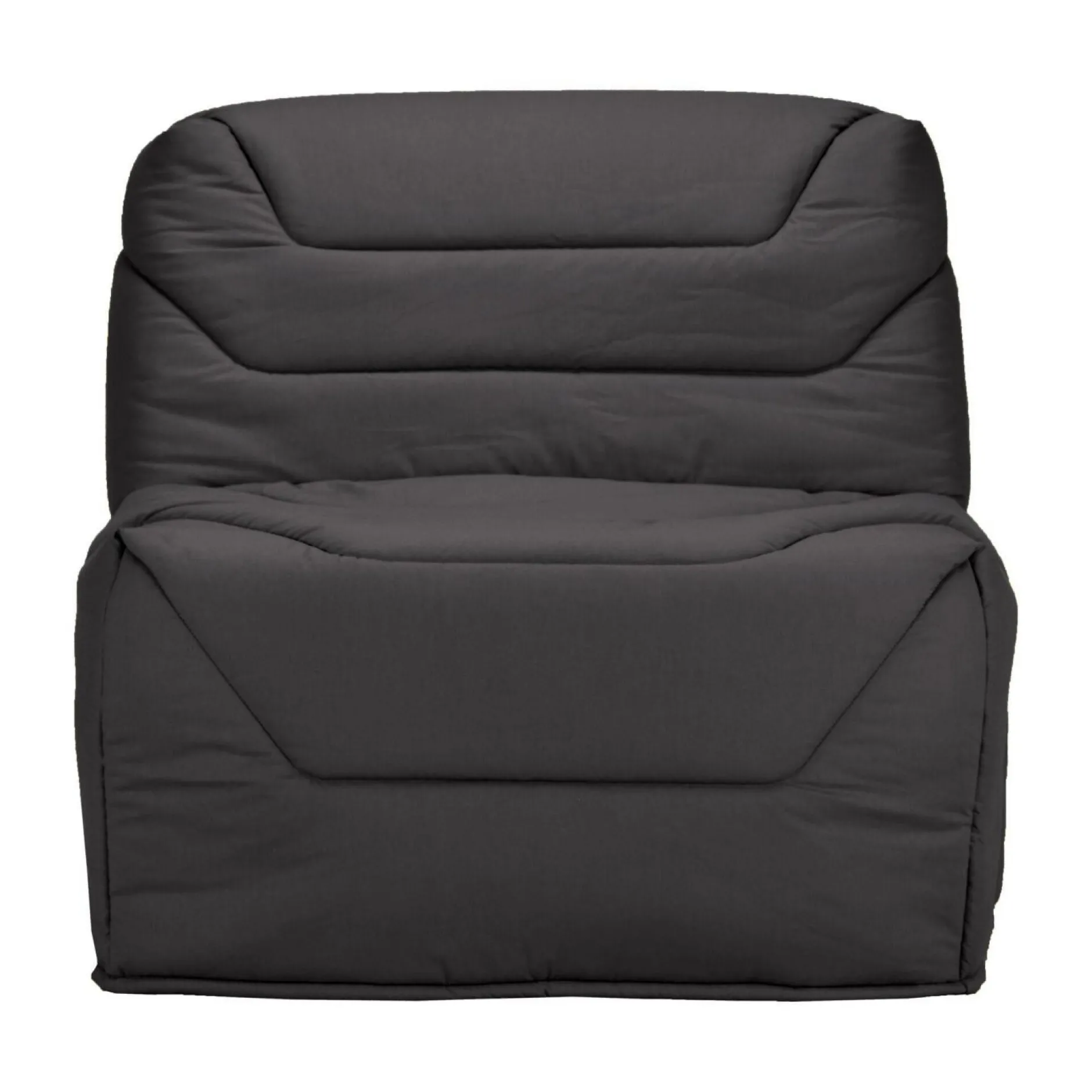 Bz>Camif Chauffeuse BZ tissu matelas 12 cm Gavroche - Anthracite