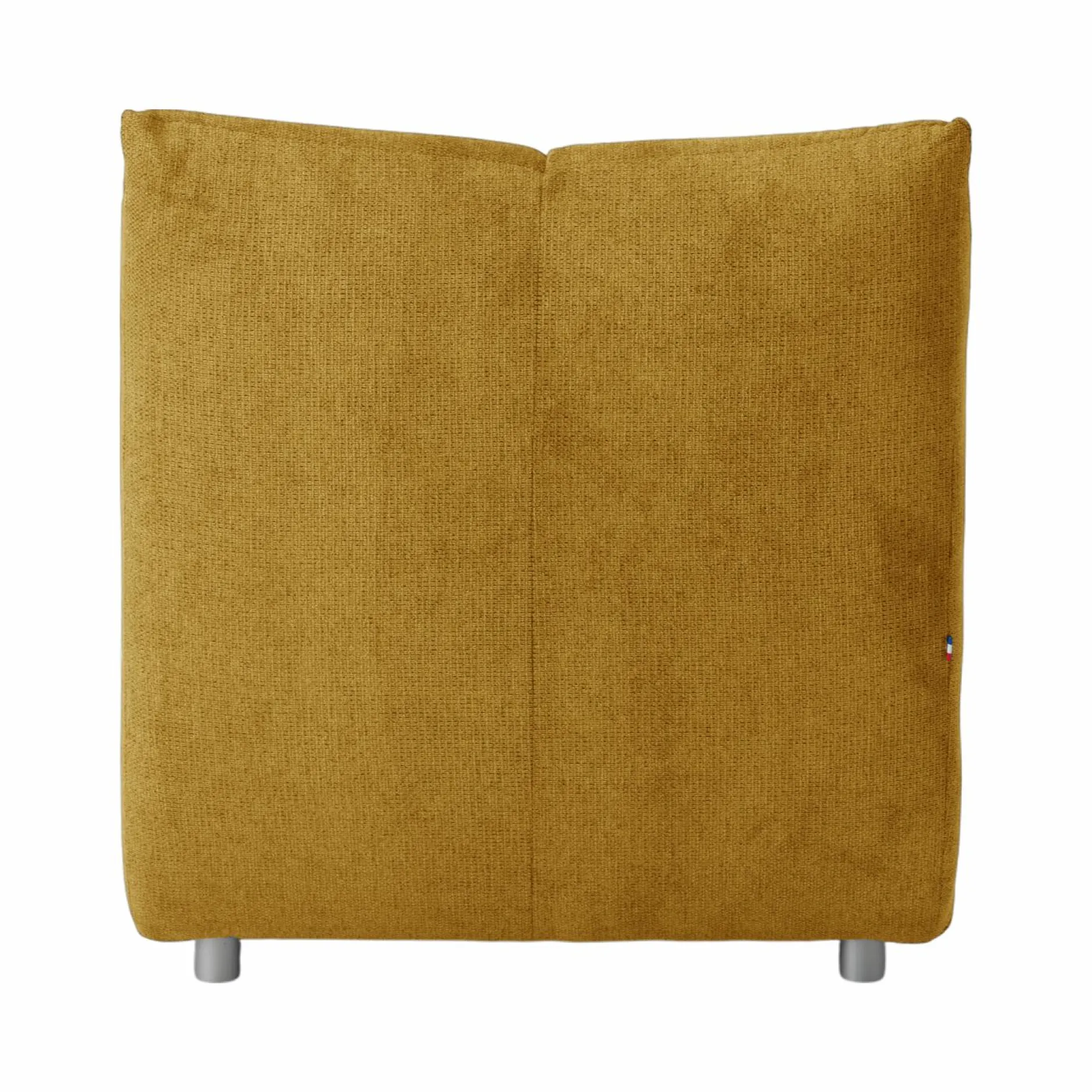 Canapés Modulables>Camif Chauffeuse pour canapé modulable tissu Benny - Moutarde