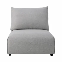 Canapés Modulables>Camif Chauffeuse pour canapé modulable tissu Solal - Gris