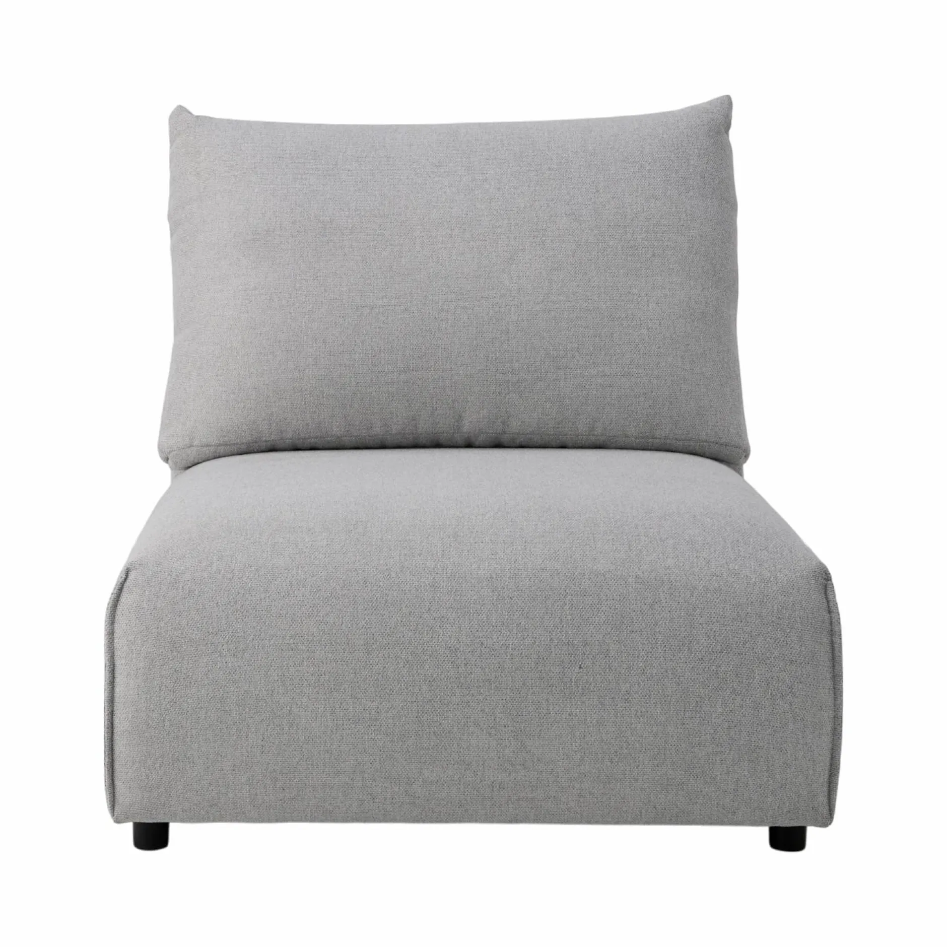 Canapés Modulables>Camif Chauffeuse pour canapé modulable tissu Solal - Gris