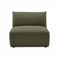 Canapés Modulables></noscript>Camif Chauffeuse pour canapé modulable tissu Pixel - Vert Mousse