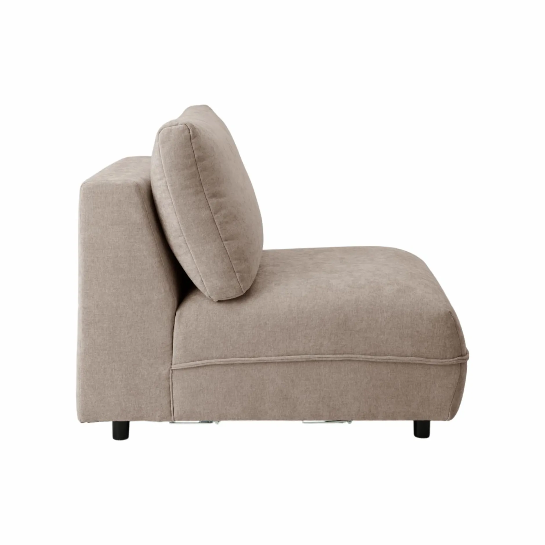 Canapés Modulables>Camif Chauffeuse pour canapé modulable Solenn - Grège