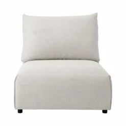 Canapés Modulables>Camif Chauffeuse pour canapé modulable tissu Solal - Beige