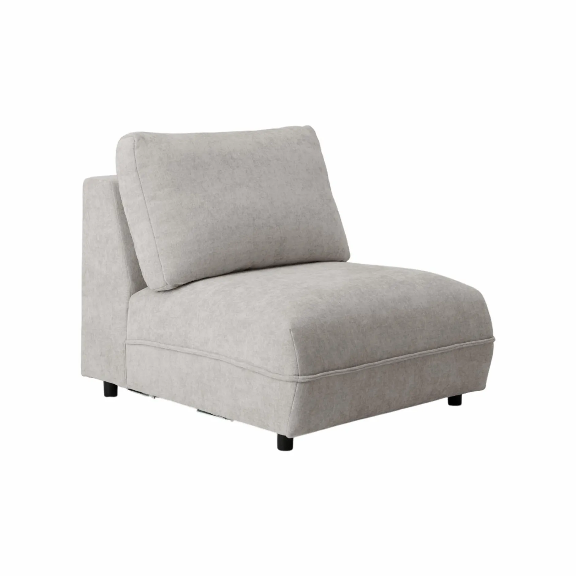 Canapés Modulables>Camif Chauffeuse pour canapé modulable Solenn - Galet