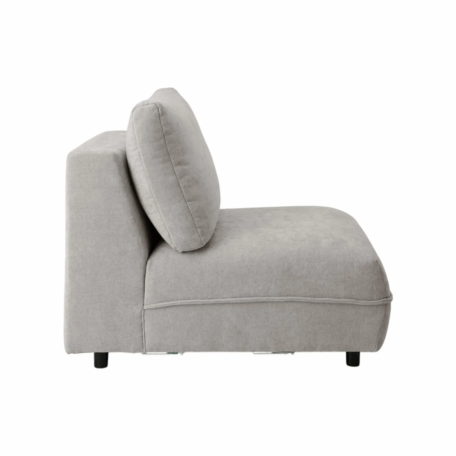 Canapés Modulables>Camif Chauffeuse pour canapé modulable Solenn - Galet