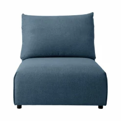 Canapés Modulables>Camif Chauffeuse pour canapé modulable tissu Solal - Bleu