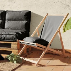 Poufs, Poires Et Coussins De Sol|Poufs, Poires Et Coussins De Sol>Camif Chilienne en tissu recyclé Heva - Anthracite