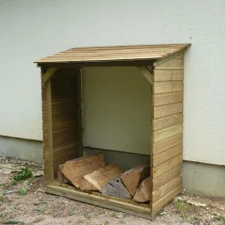 Abris De Jardin>Camif C.I.H.B. Abri Bûches avec Plancher 3 m² Petit Modèle en Bois Autoclave - 3 m2
