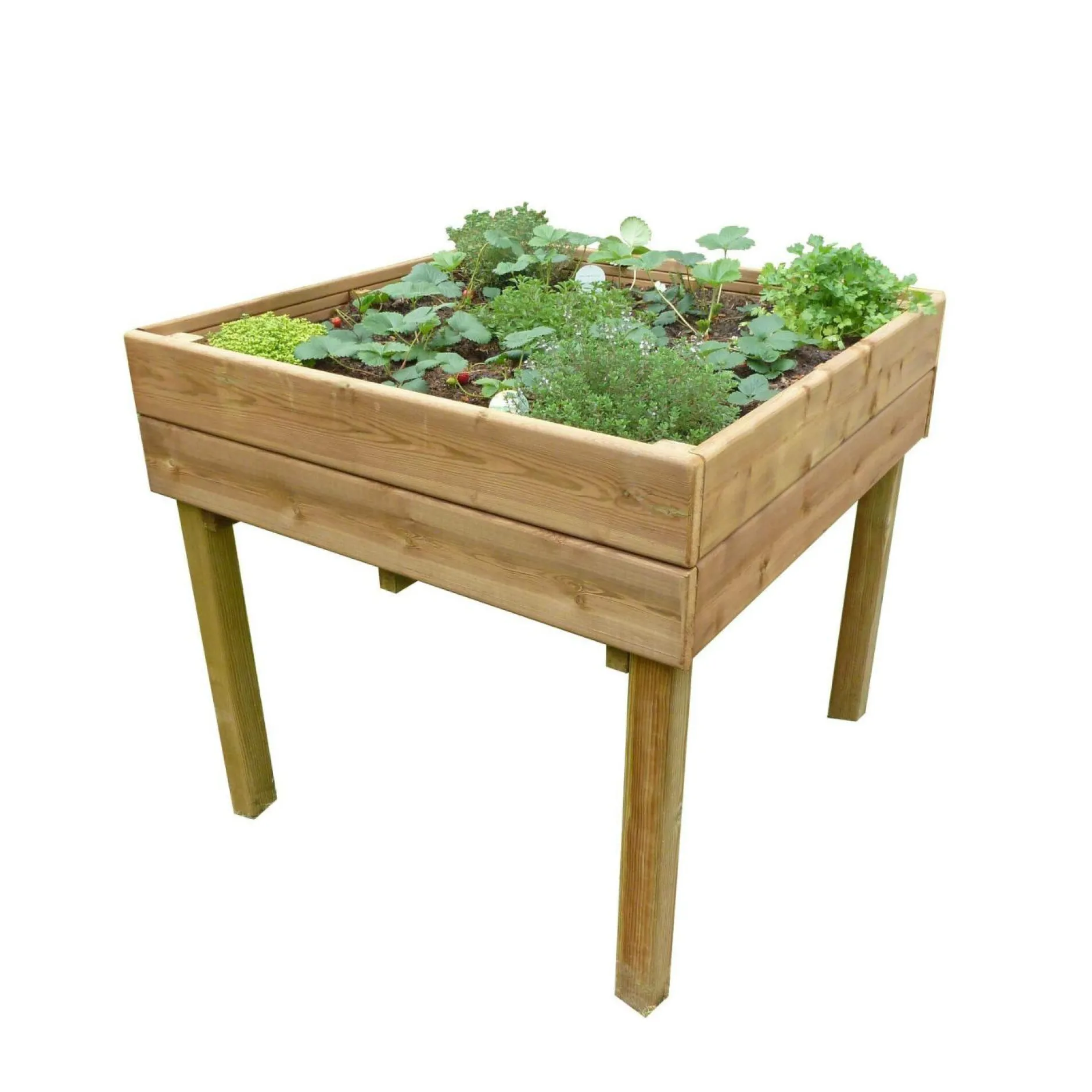 Carrés De Potager>Camif C.I.H.B. Lot de 3 Tables Potagères Carrées 480 L en Bois Autoclave