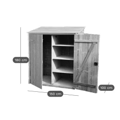 Abris De Jardin></noscript>Camif C.I.H.B. Range-Outils 3 m³ Grand Modèle en Bois Autoclave