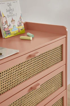 Chambres Enfant|Chambres Enfant></noscript>Camif Commode 3 tiroirs Sam - Terracotta