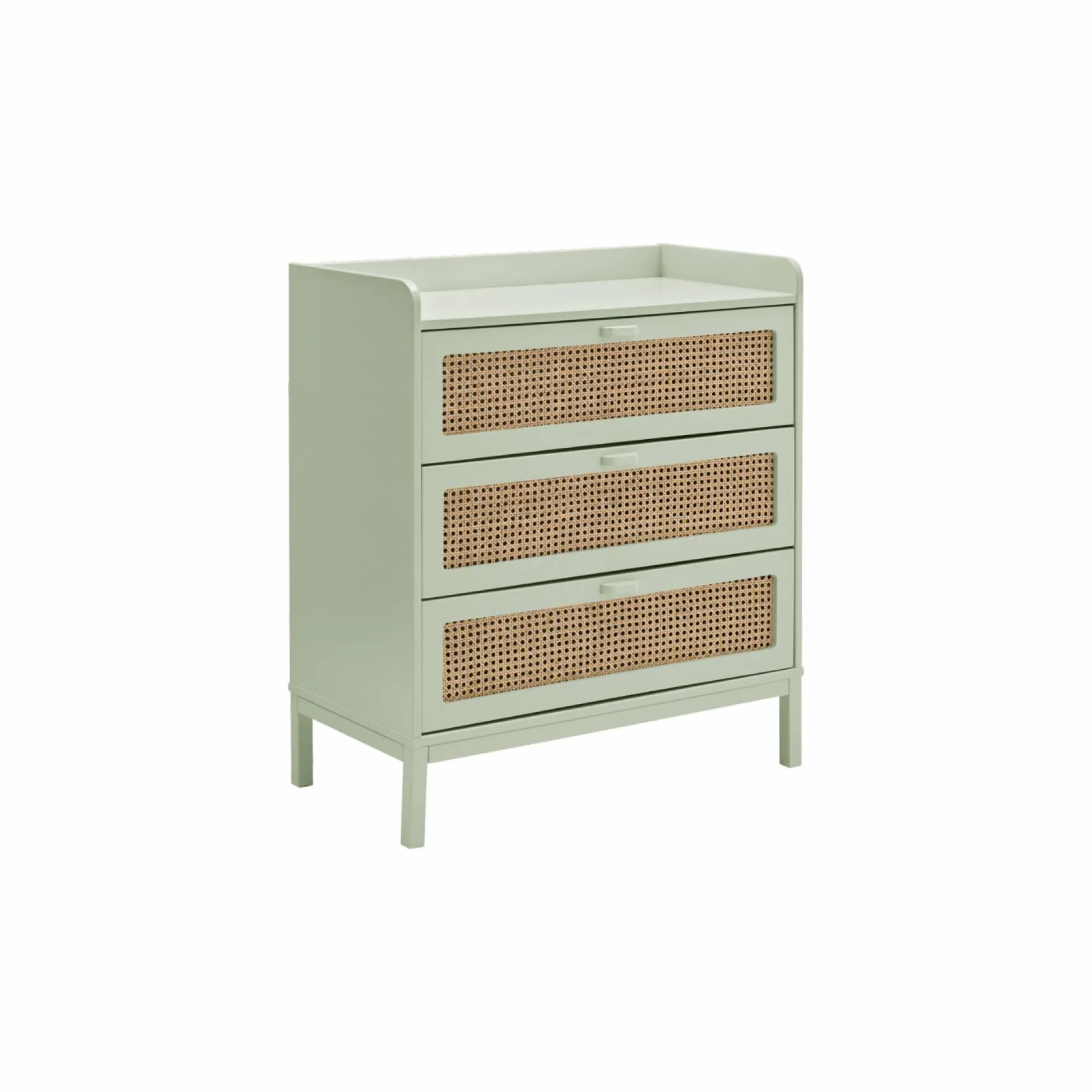 Chambres Enfant|Chambres Enfant>Camif Commode 3 tiroirs Sam - Vert sauge