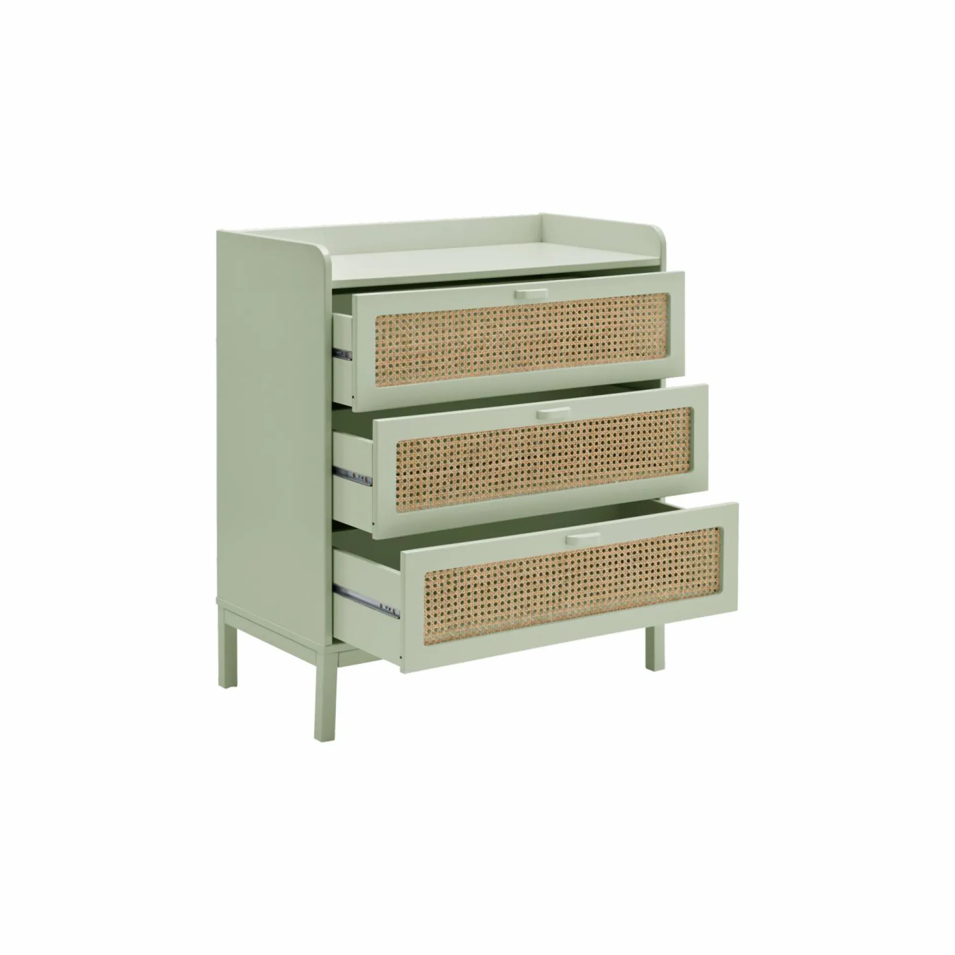 Chambres Enfant|Chambres Enfant>Camif Commode 3 tiroirs Sam - Vert sauge