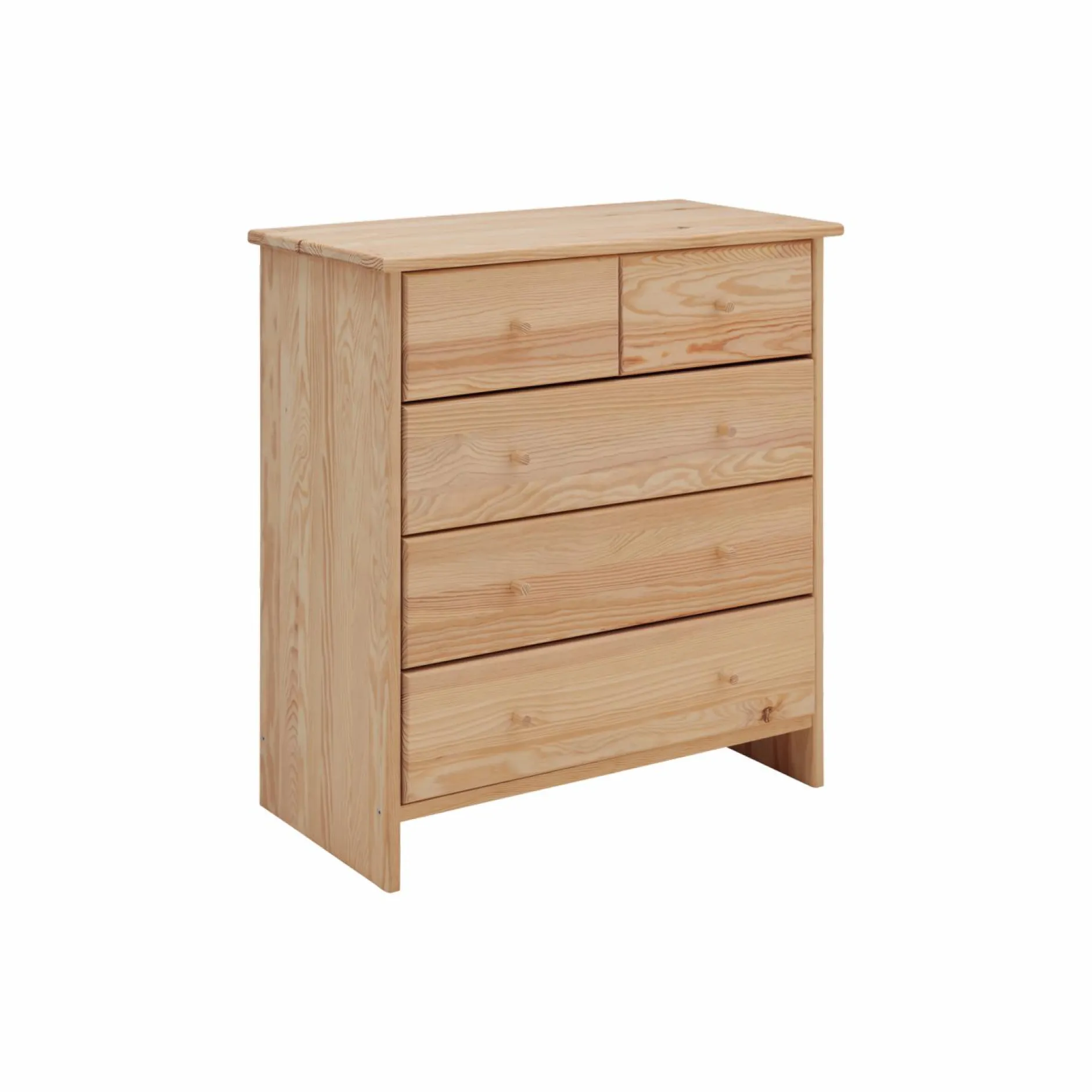 Chambres Enfant|Chambres Enfant>Camif Commode bois massif 5 tiroirs Iris - - Poignées Bois Naturel