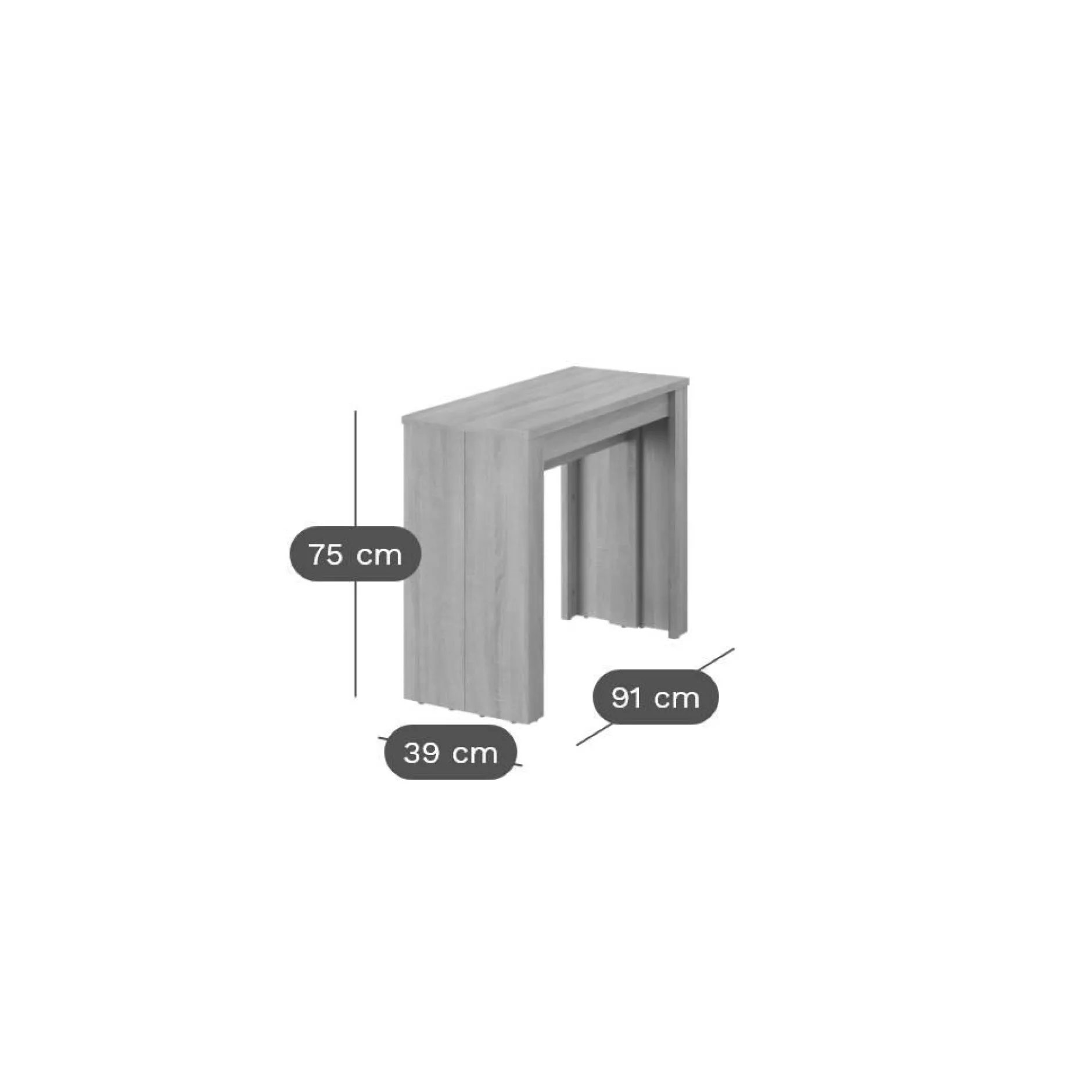 Consoles|Consoles>Camif Console extensible Andréa