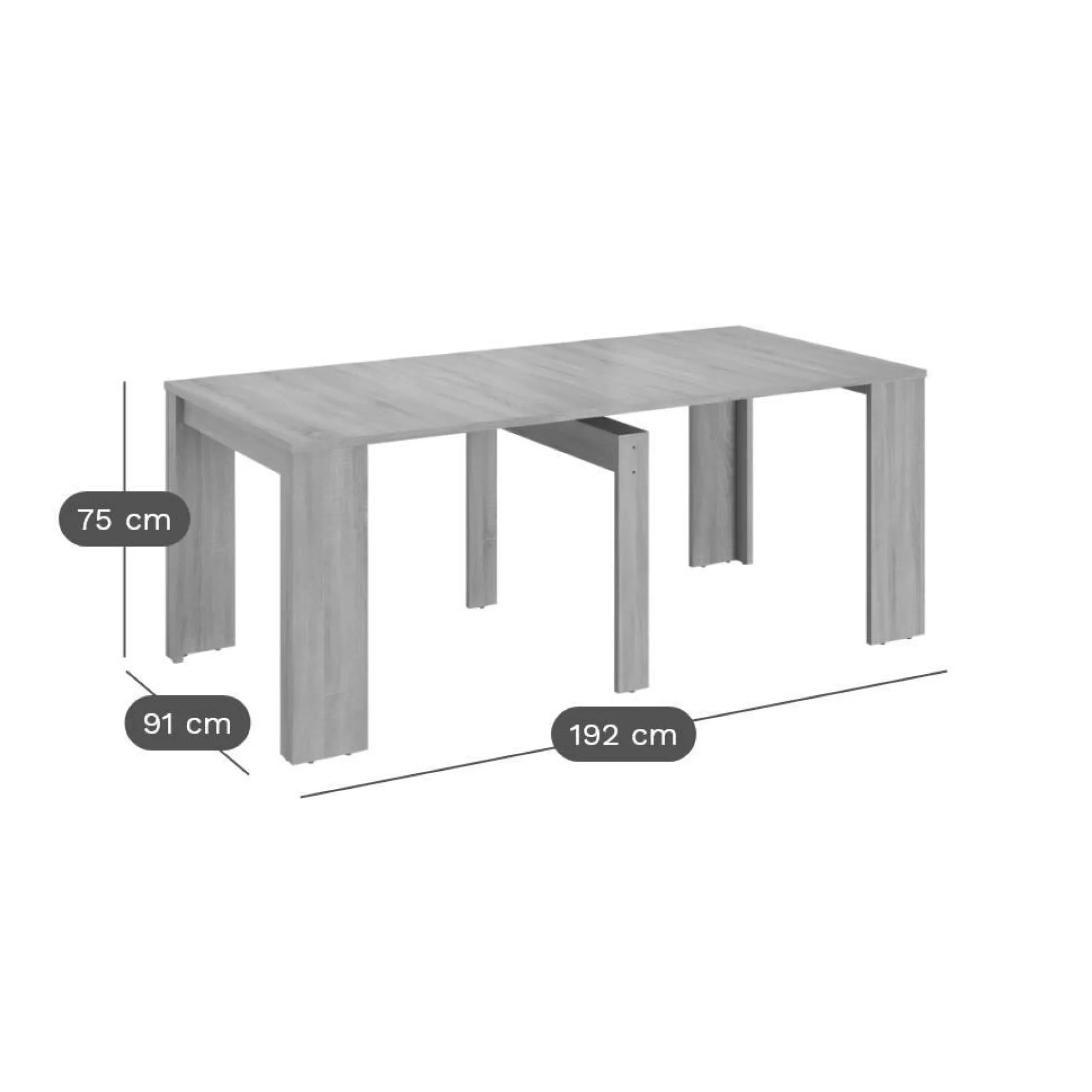 Consoles|Consoles>Camif Console extensible Andréa