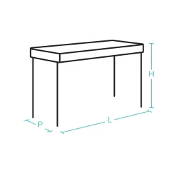 Consoles|Consoles></noscript>Camif Console Teri - Noyer