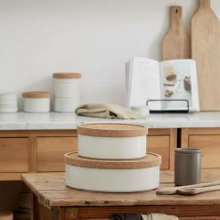 Plats De Service|Corbeilles Et Vide-Poches>Camif COSTA NOVA Coupe 21cm avec couvercle en liège Redonda