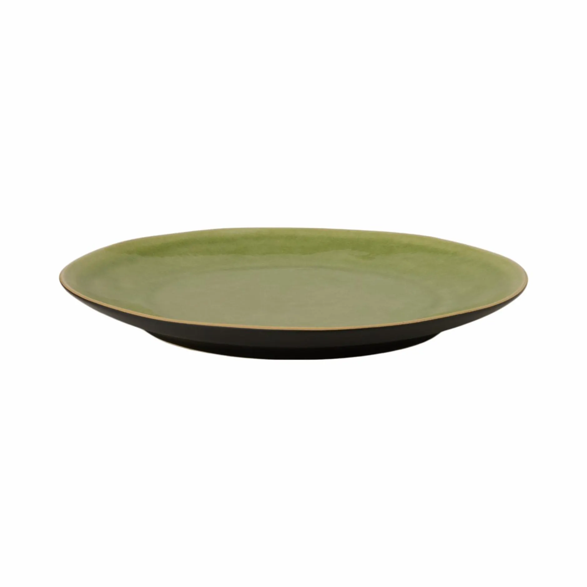 Assiettes|Assiettes>Camif COSTA NOVA Lot de 6 assiettes plates Riviera - Vert feuille