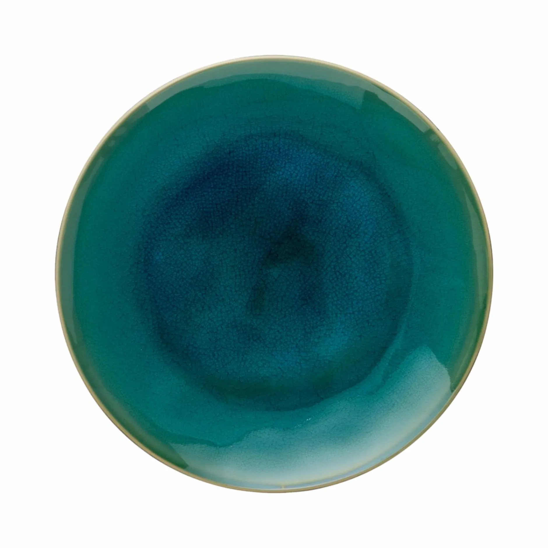 Assiettes|Assiettes>Camif COSTA NOVA Lot de 6 assiettes plates Riviera - Bleu azur