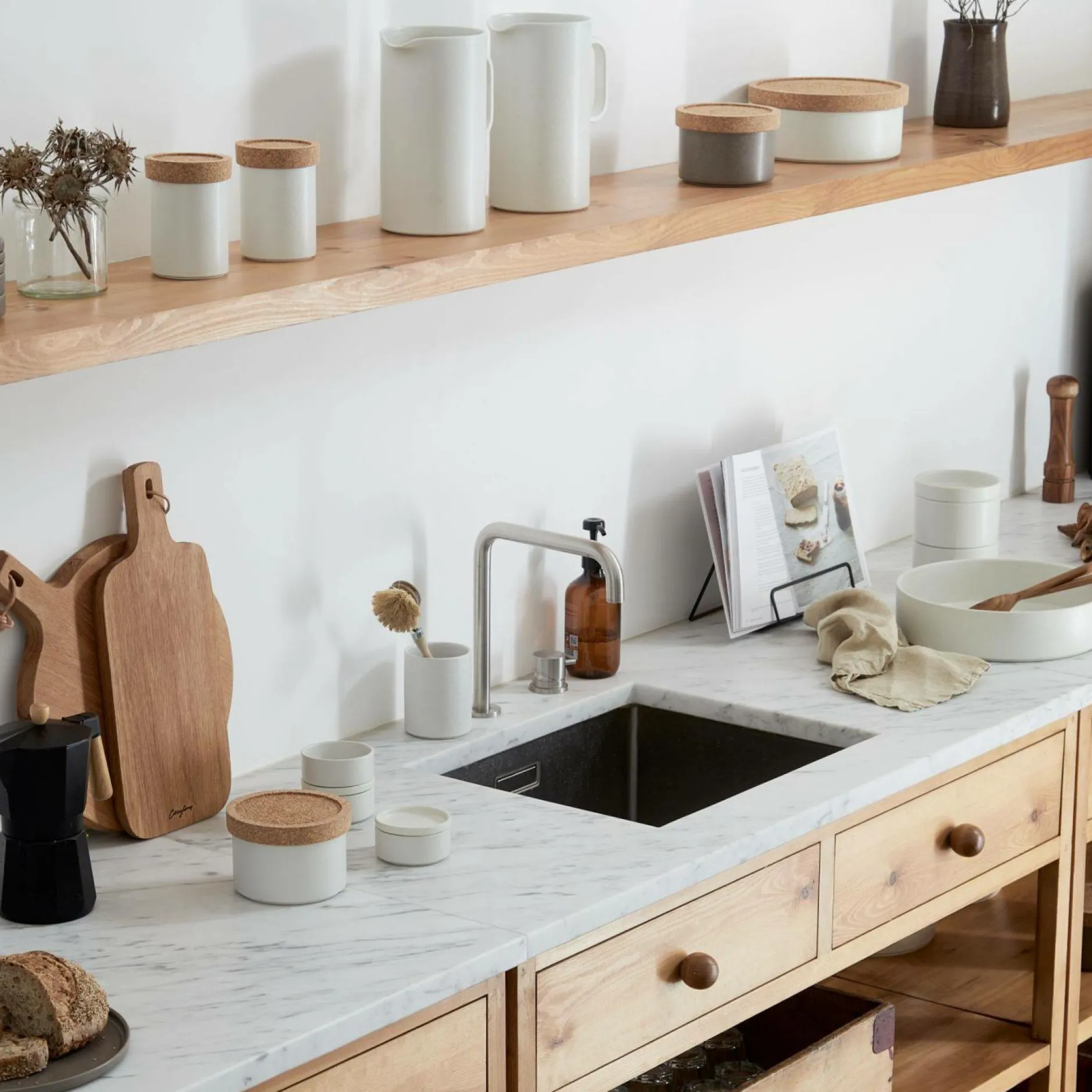 Plats De Service|Corbeilles Et Vide-Poches>Camif COSTA NOVA Pot 38cl avec couvercle en liège Redonda