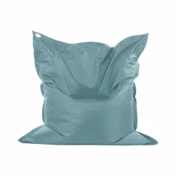 Coussins Palettes Et Poufs|Poufs, Poires Et Coussins De Sol>Camif COTTON WOOD Pouf de sol rectangulaire 110 x 130 cm IN&OUT - Bleu Minéral