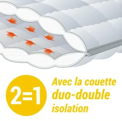 Couettes|Couettes></noscript>Camif Couette chaude coton biologique Coline - 140 x 200 cm