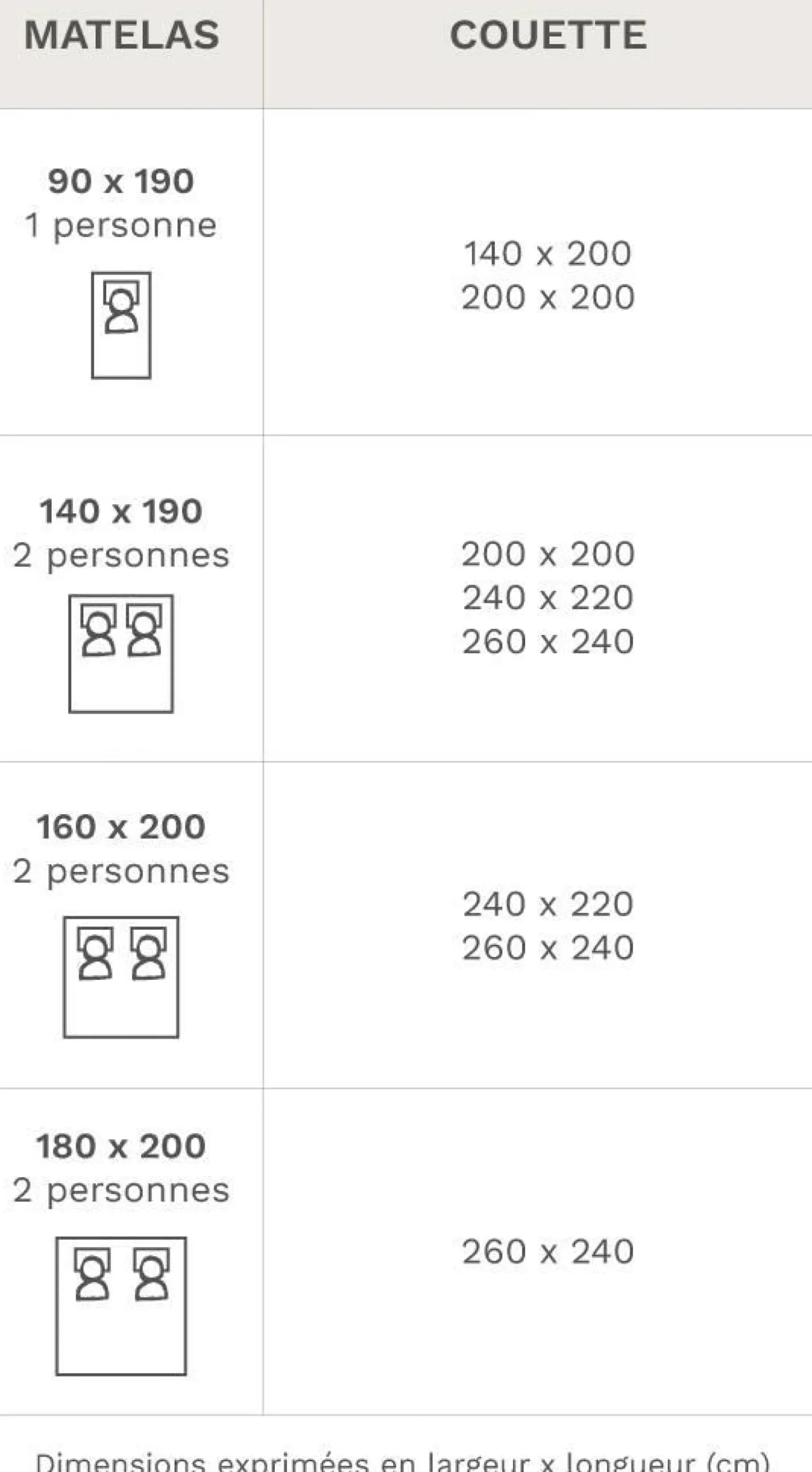 Couettes|Couettes>Camif Couette chaude en duvet et percale biologique Camélia - 140 x 200 cm