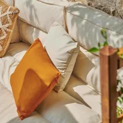 Poufs, Poires Et Coussins De Sol|Poufs, Poires Et Coussins De Sol></noscript>Camif Coussin d'Extérieur recyclé Heva - Ecru