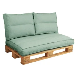 Poufs, Poires Et Coussins De Sol|Poufs, Poires Et Coussins De Sol>Camif Coussin matelas palette recyclé Heva - Vert Eau