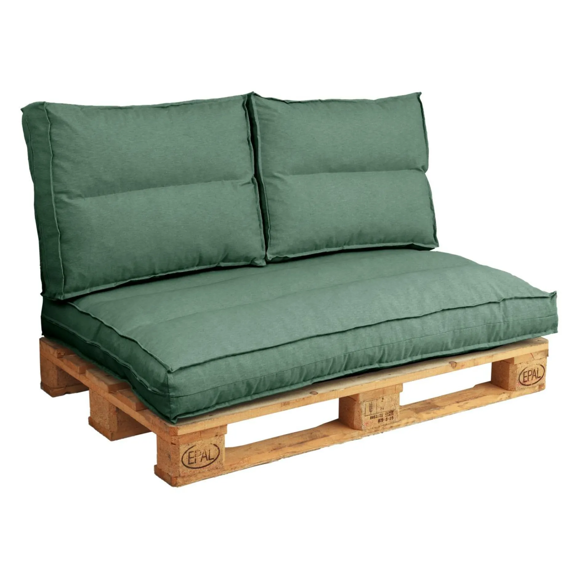 Poufs, Poires Et Coussins De Sol|Poufs, Poires Et Coussins De Sol>Camif Coussin matelas palette recyclé Heva - Vert Fougère