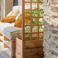 Coussins Palettes Et Poufs|Poufs, Poires Et Coussins De Sol></noscript>Camif Coussin matelas palette recyclé Heva - Ecru