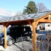 Carports Et Pergola>Camif CPBF-CHARPENTES Abri deux Pentes pour Voiture Bourgogne en Bois - 550 x 950 cm