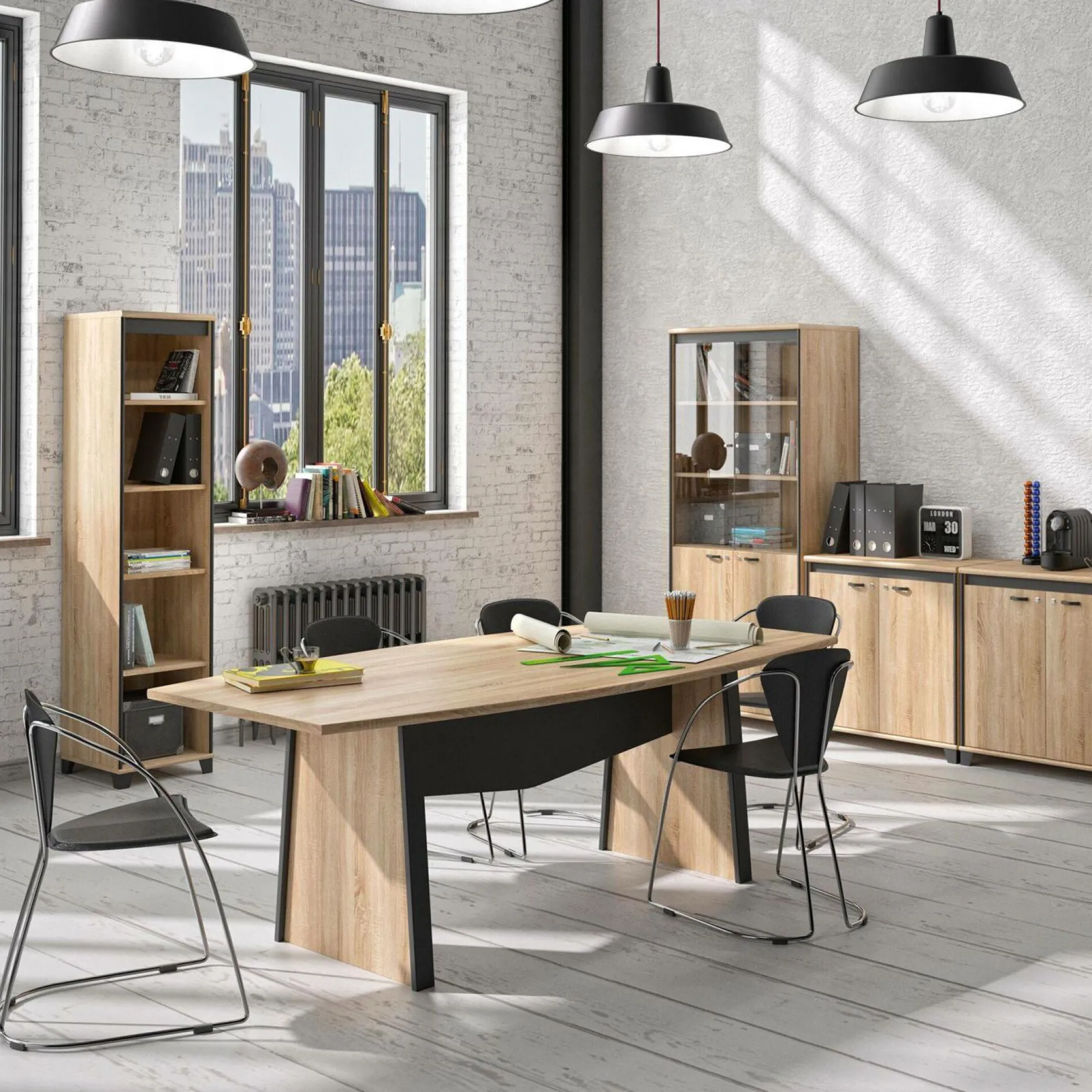 Meubles De Rangement Bureau|Meubles De Rangement Bureau>Camif C.PRO PAR Armoire 2 portes Gregory