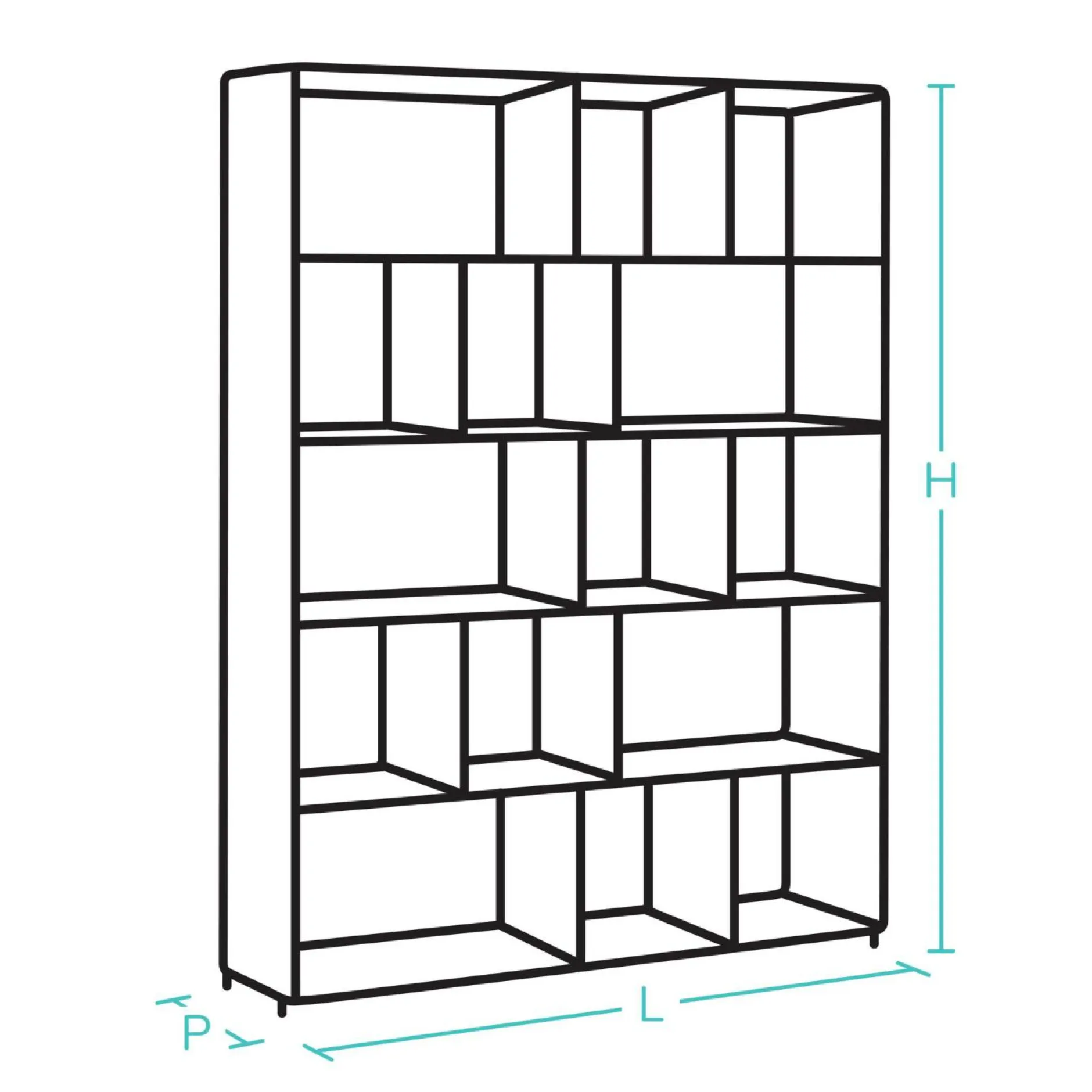 Meubles De Rangement Bureau|Meubles De Rangement Bureau>Camif C.PRO PAR Bibliothèque 2 portes Gregory