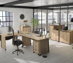 Bureaux>Camif C.PRO PAR Bureau complet + caisson Gregory - Largeur 160 cm