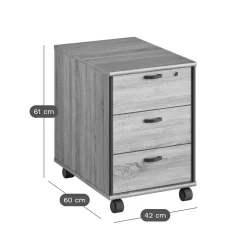 Bureaux></noscript>Camif C.PRO PAR Bureau complet + caisson Gregory - Largeur 160 cm