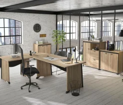 Bureaux>Camif C.PRO PAR Bureau complet Gregory retour 120 cm - Largeur 160 cm