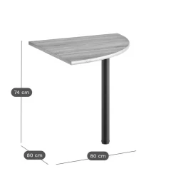 Bureaux></noscript>Camif C.PRO PAR Bureau complet Gregory retour 120 cm - Largeur 140 cm