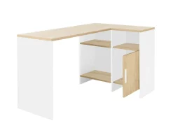 Bureaux></noscript>Camif C.PRO PAR Bureau d'angle Garry Blanc