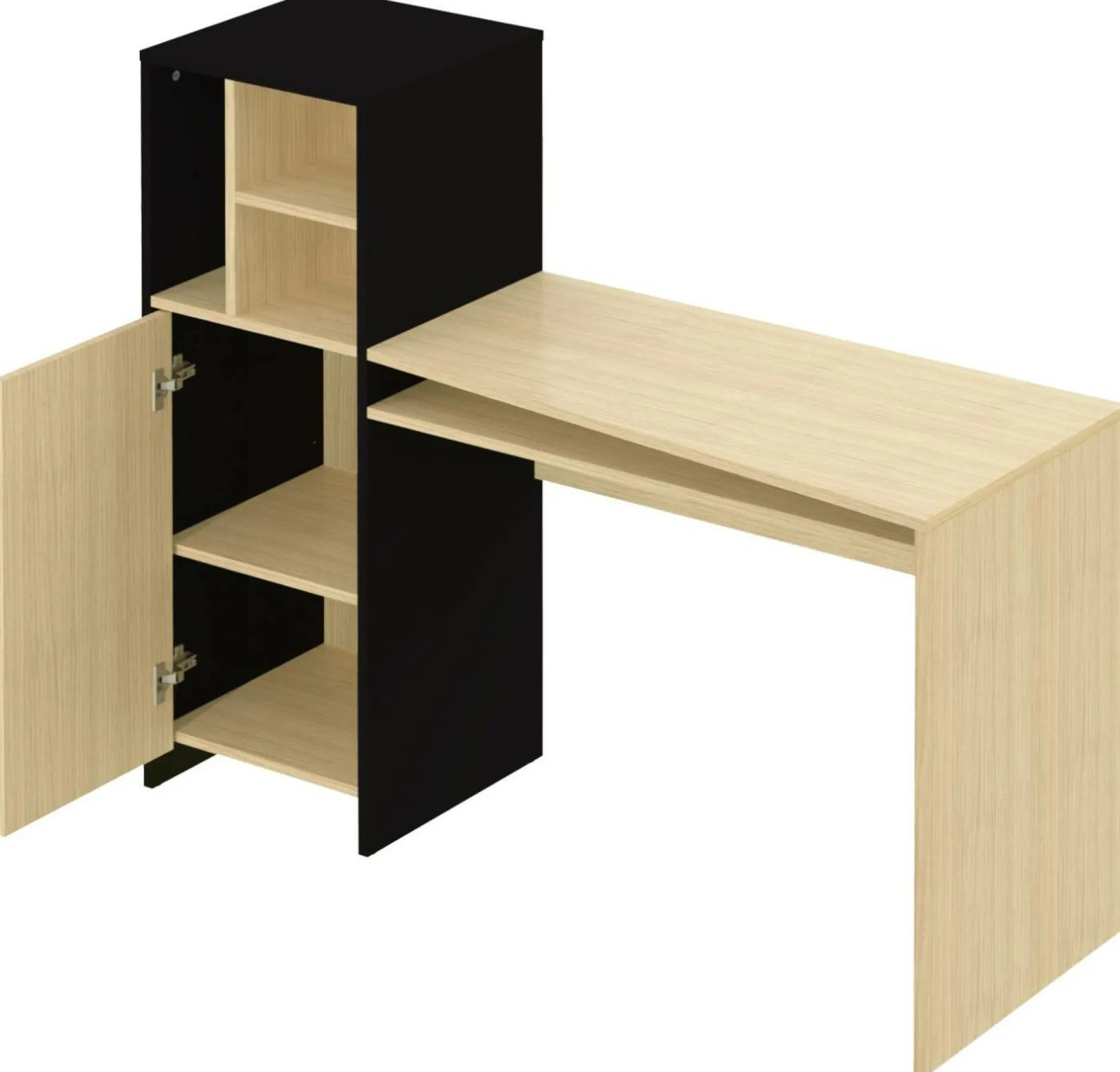 Bureaux>Camif C.PRO PAR Bureau Mitch - Chêne/Noir